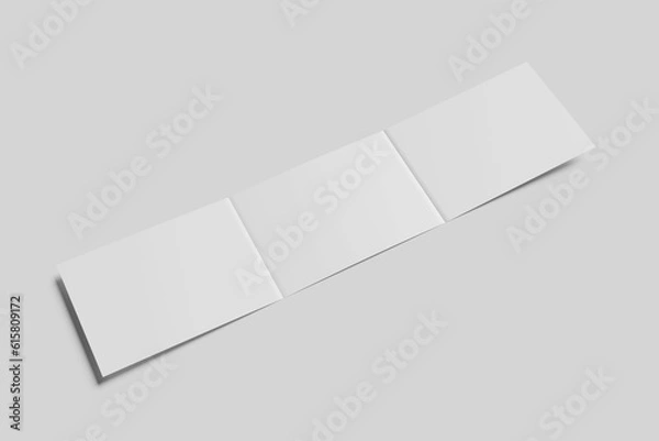 Obraz trifold landscape brochure mockup