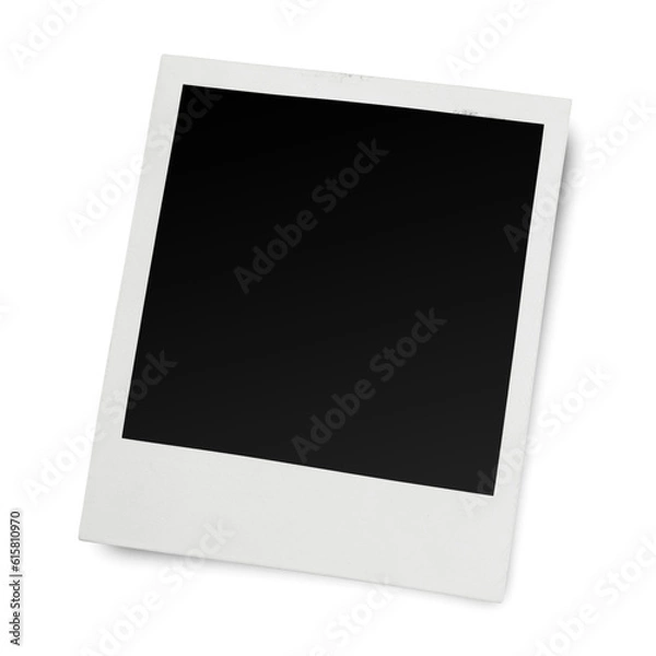 Obraz Blank old polaroid photo frame isolated on transparent background