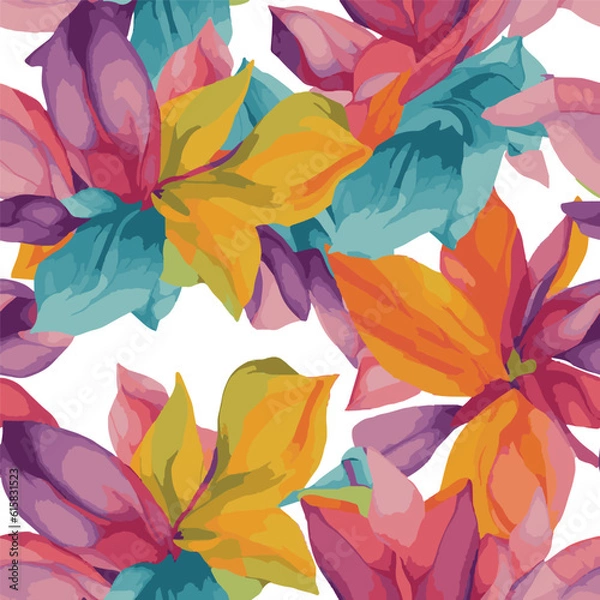 Fototapeta watercolor sublimation seamless pattern