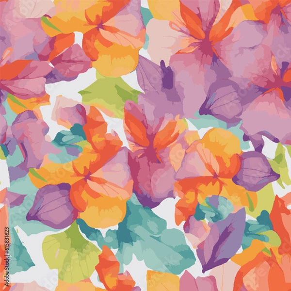 Fototapeta watercolor sublimation seamless pattern