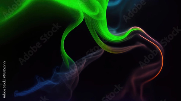 Obraz Abstract background illustration of a smoke color (Generative AI)