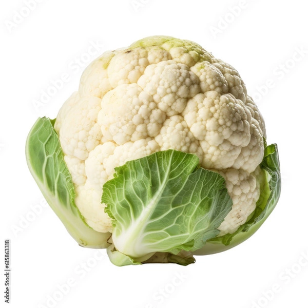 Fototapeta cauliflower isolated on transparent background cutout