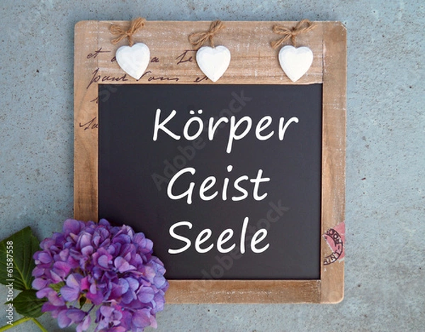 Fototapeta Körper Geist Seele