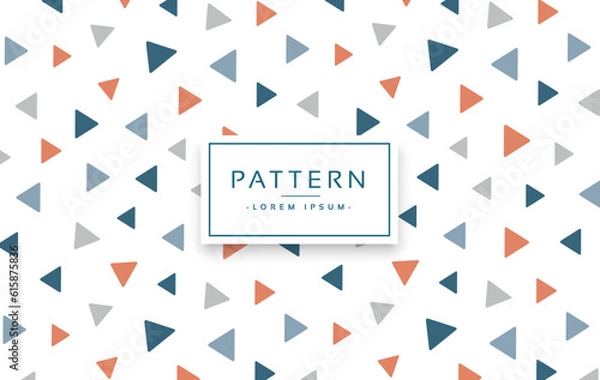Fototapeta Modern triangle pattern vector background. Colorful geometric triangle pattern

