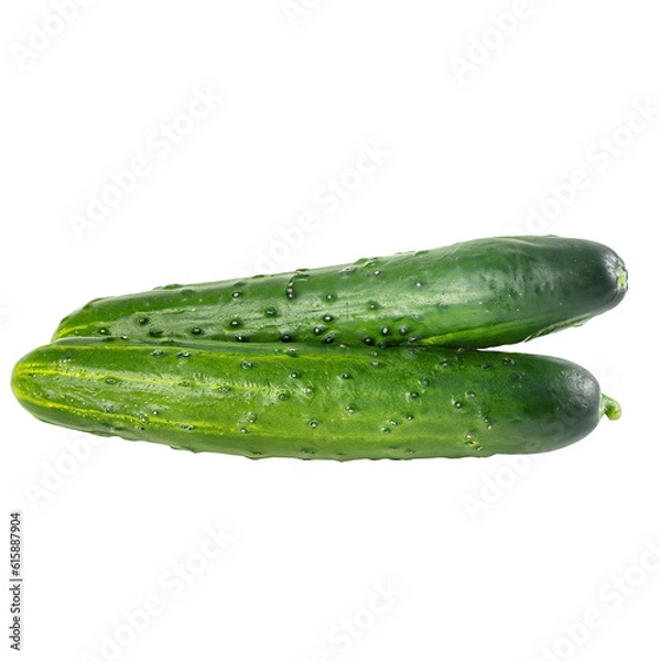 Obraz cucumber isolated on white background