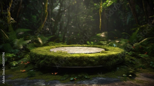 Obraz Empty podium for product exhibition generative ai