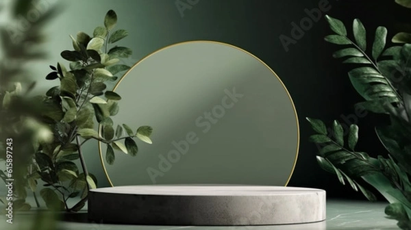 Obraz Empty podium for product exhibition generative ai