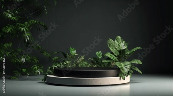 Obraz Empty podium for product exhibition generative ai