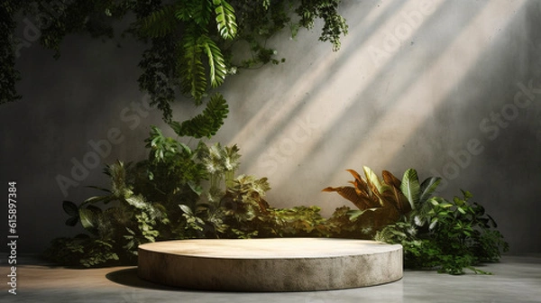 Obraz Empty podium for product exhibition generative ai