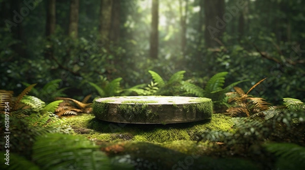 Obraz Empty podium for product exhibition generative ai