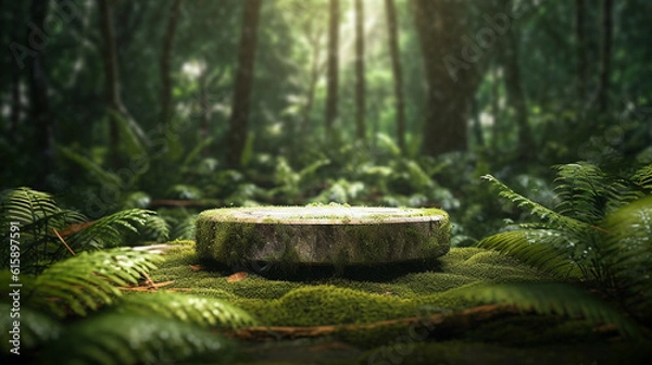 Obraz Empty podium for product exhibition generative ai