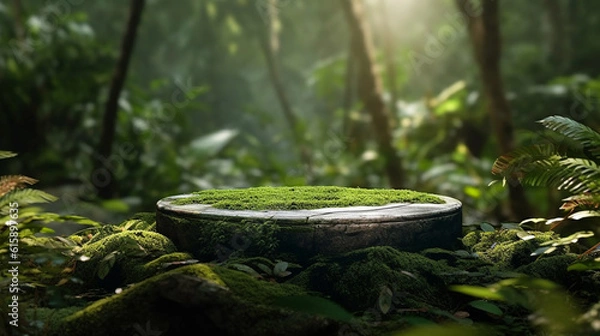 Obraz Empty podium for product exhibition generative ai