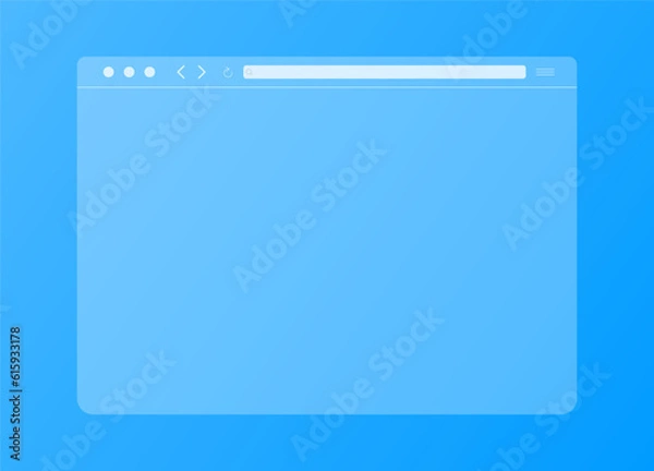 Obraz Web browser, internet browser search engine. Search bar for ui ux design and web site. Search address and navigation bar icon. Collection of search form templates for websites. 