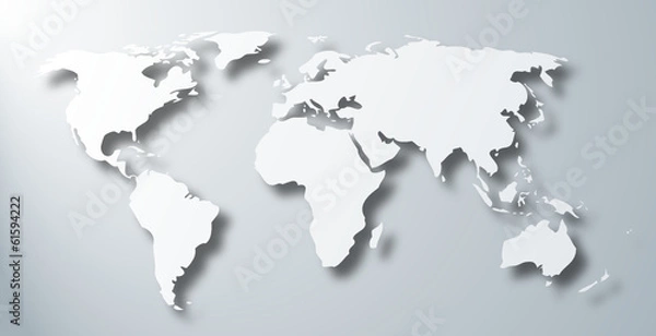 Fototapeta Mapa świata