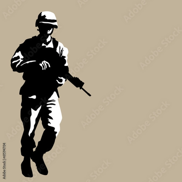 Fototapeta Armed Soldier