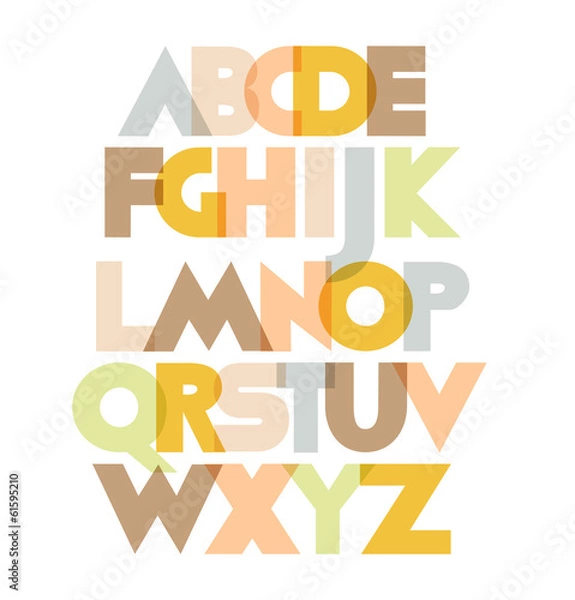 Obraz Vintage big letters collection