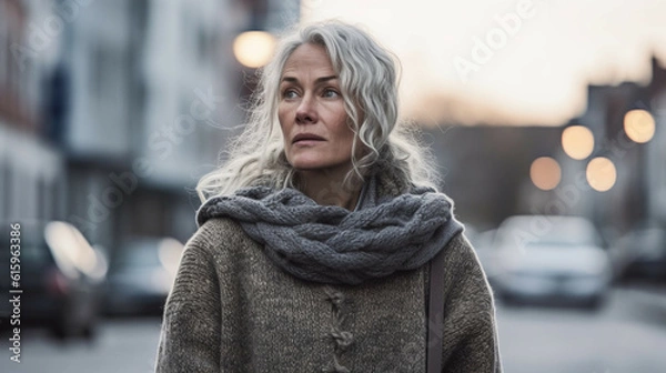 Obraz woman in sweater