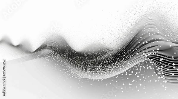 Fototapeta Abstract technology particles mesh background