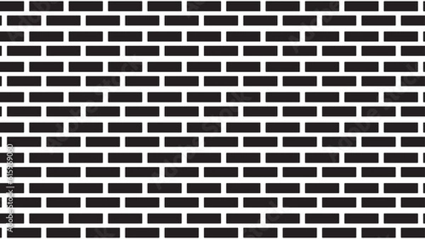 Fototapeta Seamless brick wall vector background