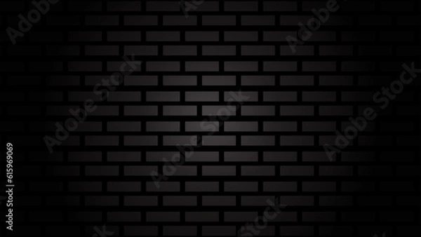 Fototapeta Abstract dark black bricks background