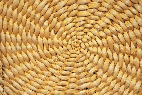 Fototapeta Spiral Straw Pattern Background