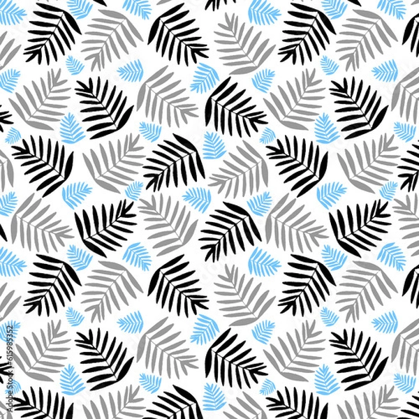 Obraz leaf three color seamless pattern 