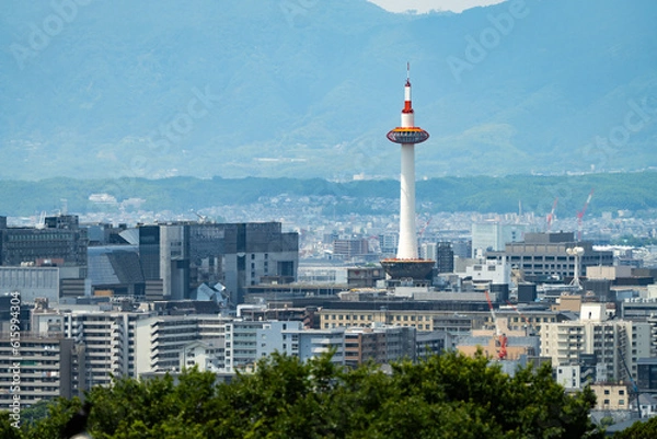 Obraz 清水寺から見る京都タワー