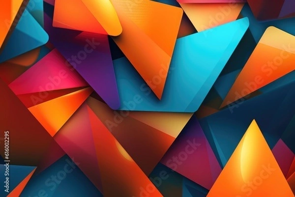 Fototapeta abstract background with triangles