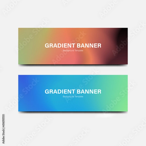 Fototapeta vector abstract gradient background banner template