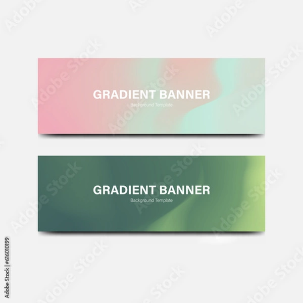 Fototapeta vector abstract gradient background banner template