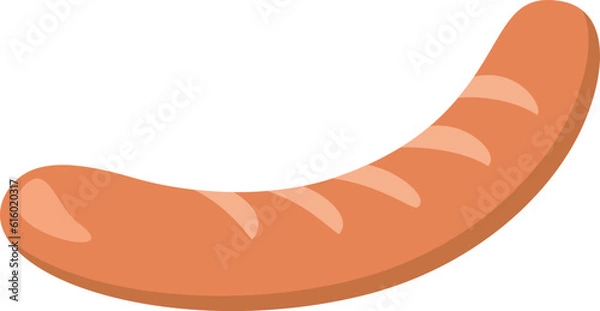 Fototapeta ソーセージ　ウィンナー　アイコン　イラスト素材　ベクター