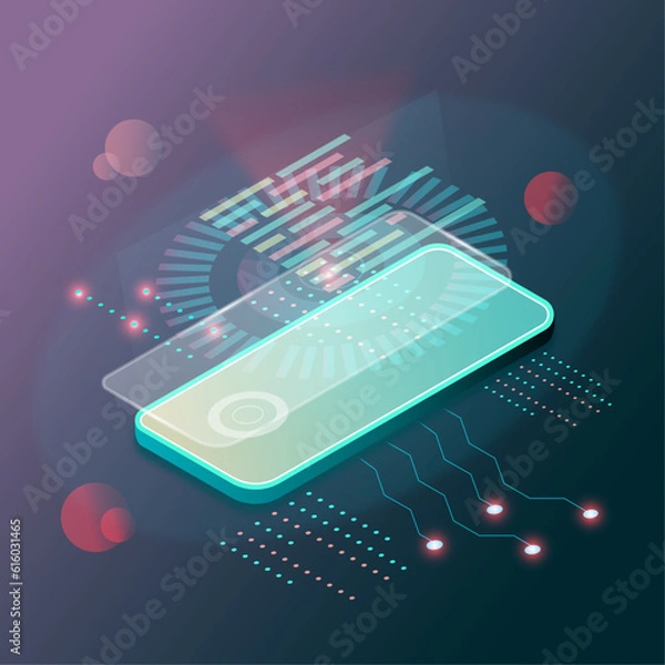 Fototapeta techno, technology, space, the future, artificial intelligence