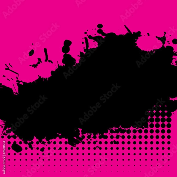 Obraz Grunge ink splat background