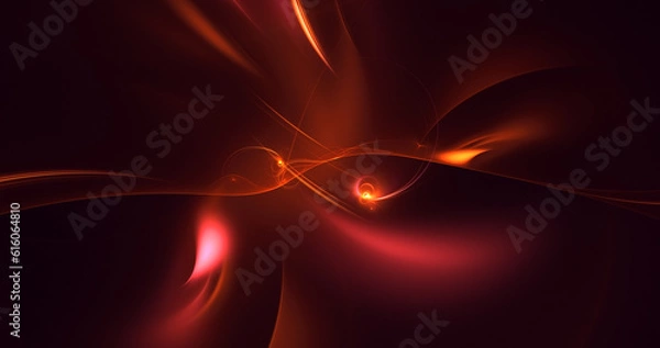 Fototapeta 3D rendering abstract fractal light background