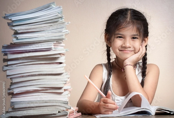 Obraz Kids are doing homework