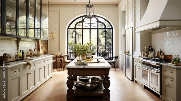 Fototapeta luxury kitchen, AI-generated