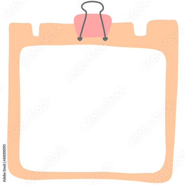 Fototapeta Orange Notepad 2