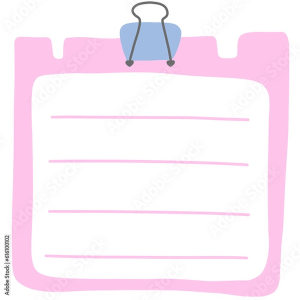 Fototapeta Pinky Notepad