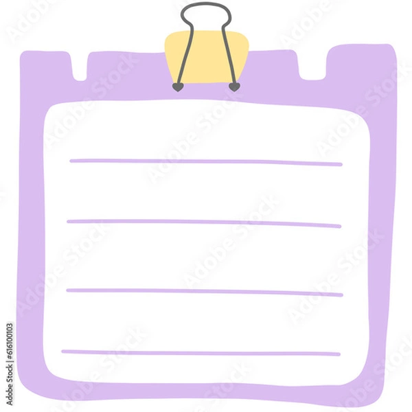 Fototapeta Purple Notepad 1