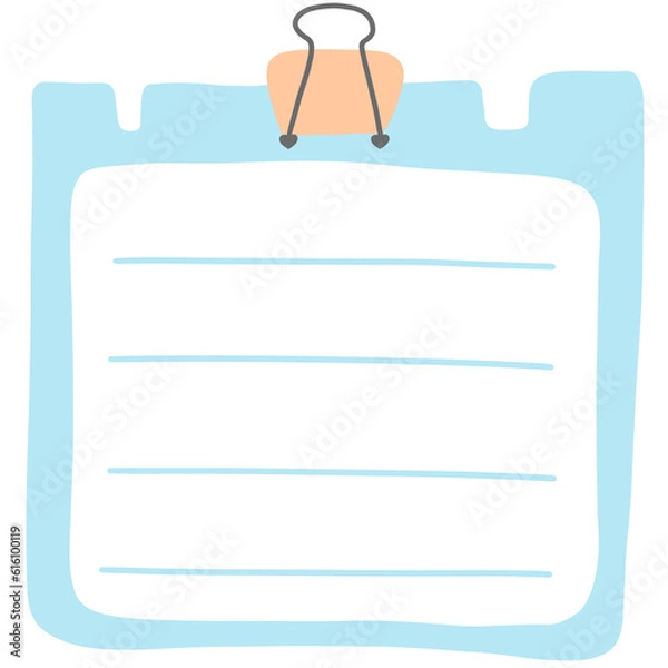 Fototapeta Blue Notepad 1