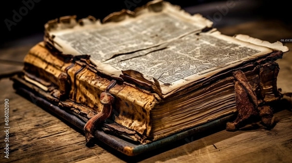 Fototapeta old book, AI-generated
