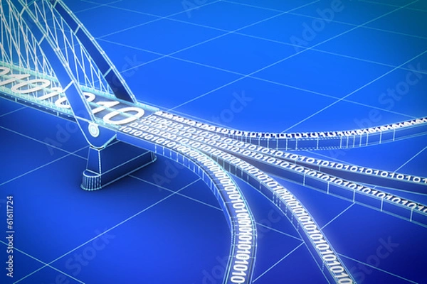 Obraz Miasto binarne