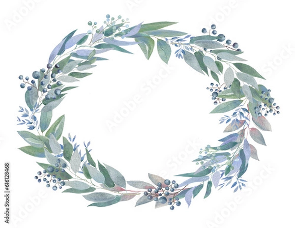 Fototapeta laurel wreath on a white background