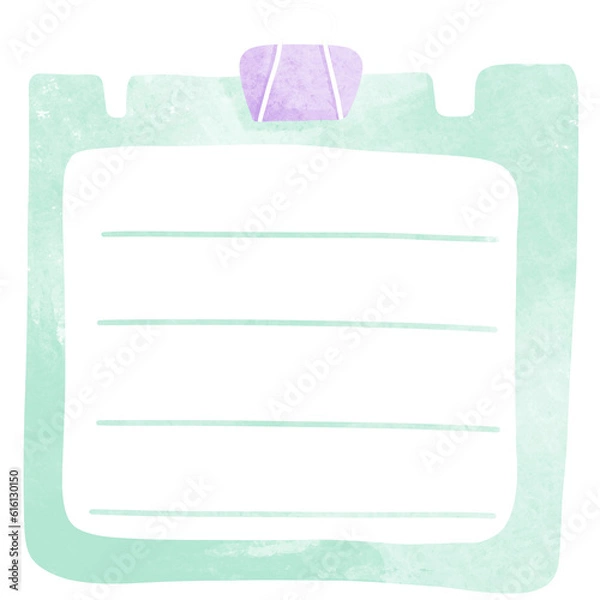 Fototapeta Green Notepad 3