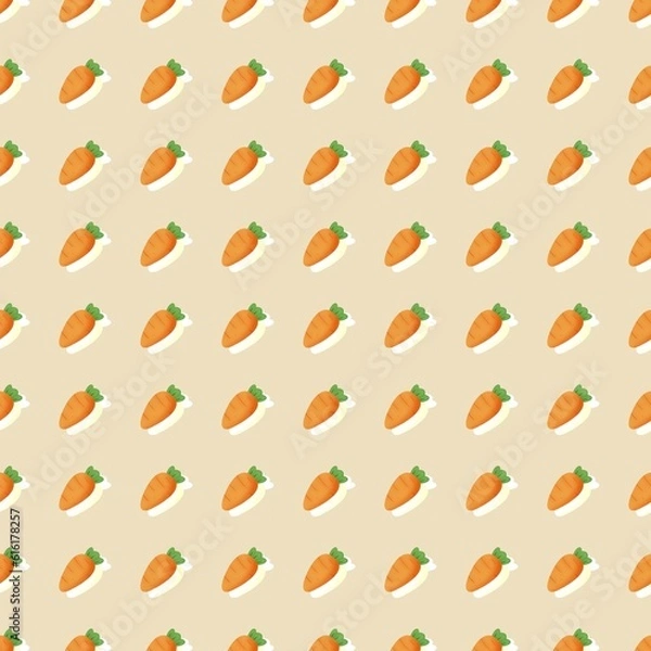 Fototapeta Carrot art background pattern
