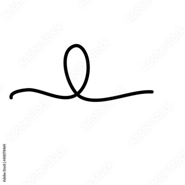 Obraz Squiggly Line Element Decoration
