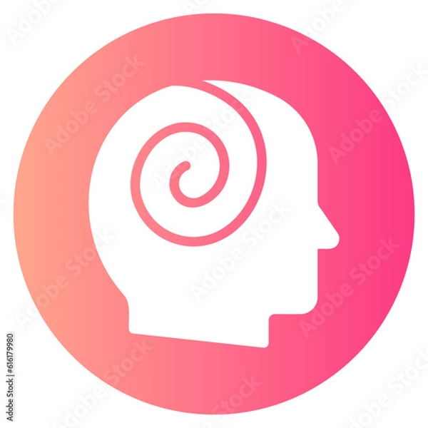 Fototapeta mind gradient icon