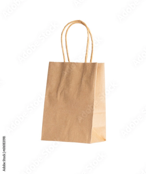 Fototapeta Paper bag on a transparent background.