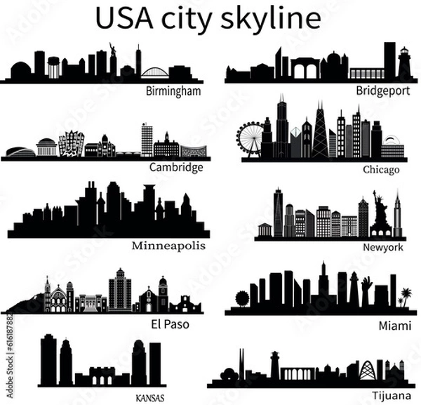 Obraz usa city skylines