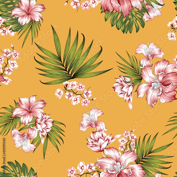 Obraz allover floral design patter  ethnic pattern geomatrical pattern 